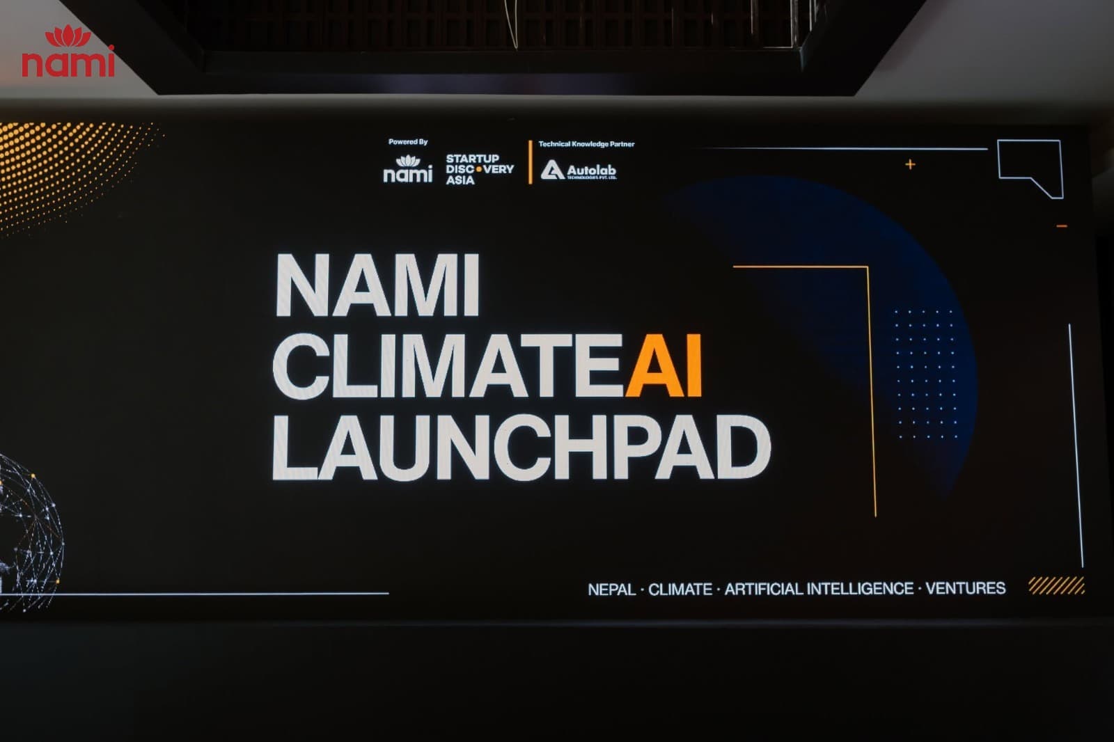NAMI ClimateAI Launchpad - Environmental Science and AI innovation initiative.