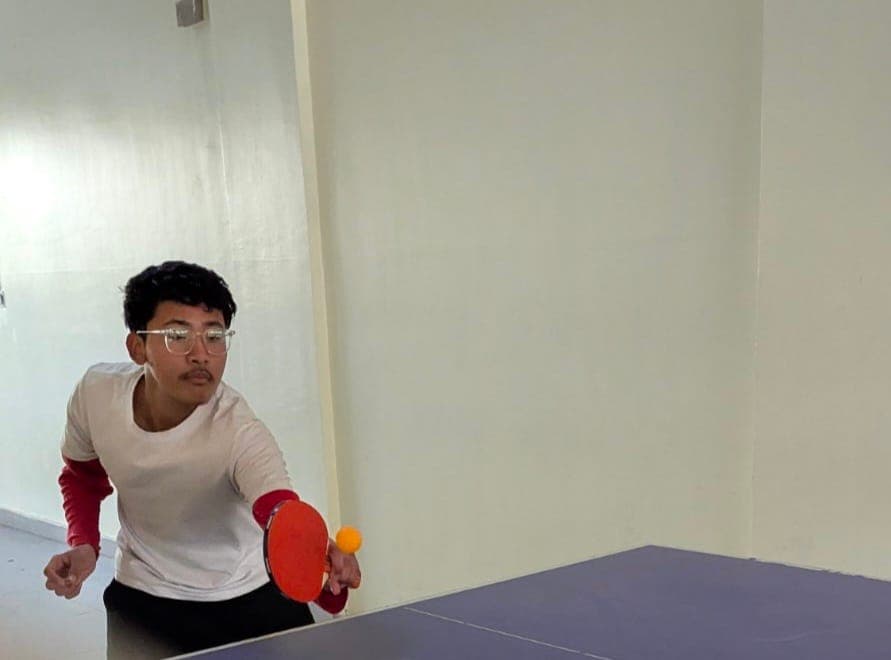 Table tennis singles knockout match