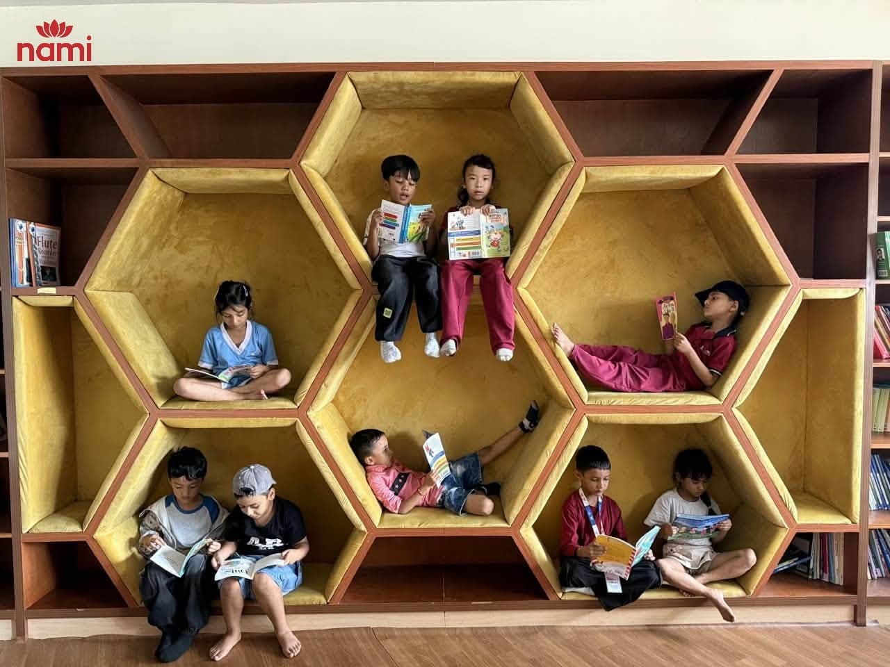 A well-resourced school library for study, research, and leisure reading.